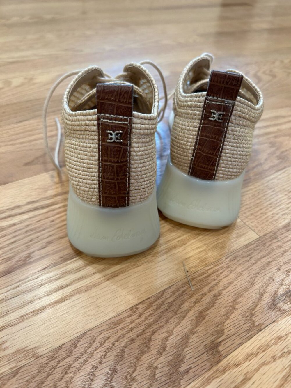 Sam Edelman Raffia Mesh Sneakers - Picture 2 of 3